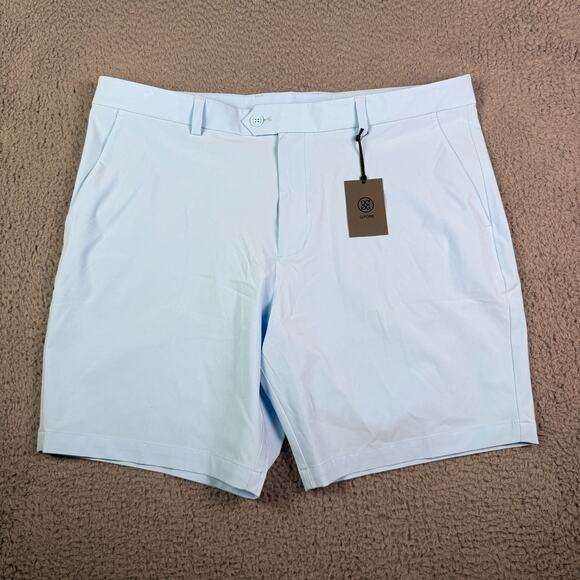 G/Fore Maverick 4-Way Stretch Shorts Mens 40 Baja Blue 8” Golf Performance NEW - Picture 1 of 10